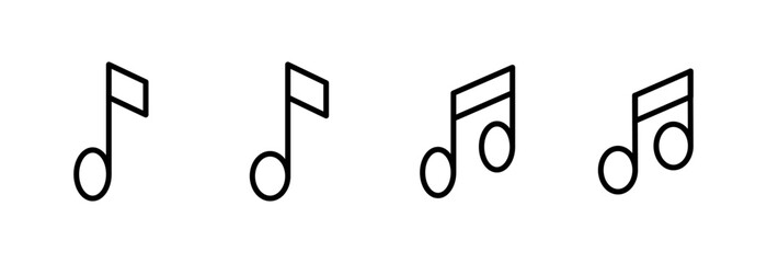Music icon vector illustration. note music sign and symbol