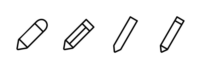 Pencil icon vector illustration. pen sign and symbol. edit icon vector