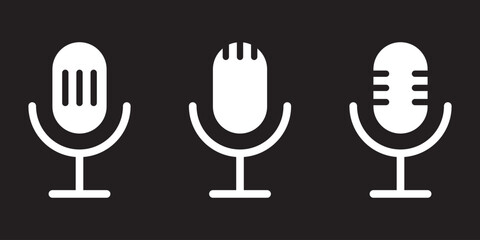 Audio voice message, audio call, chat record icon. Sound interface and record play button, vector messenger playback.