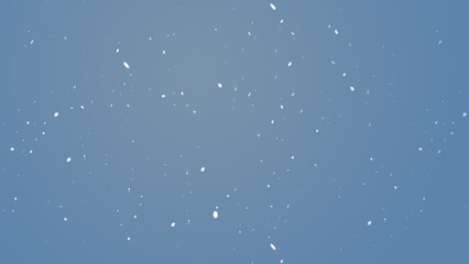 Winter freeze motion of white snow coming down, isolated on black background. Blurred snowfall texture overlay.