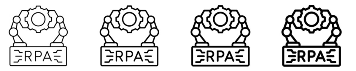 Rpa Icon Set Multiple Style Collection
