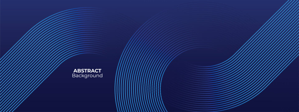 Blue diagonal lines background and modern shiny blue diagonal rounded lines pattern. Futuristic technology concept. Suit for business, banner, corporate, website.