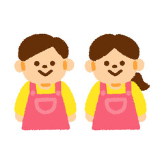 幼稚園・保育園 先生 イラスト パステル かわいい アイコン