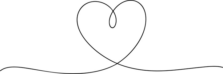 Elegant line art of intertwined hearts with decorative swirls, perfect for romantic, wedding, or celebratory design themes.