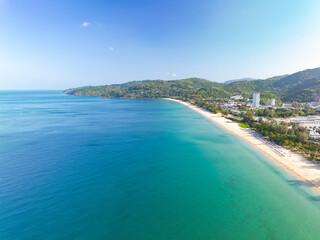 Aerial View sea waves surface nature background