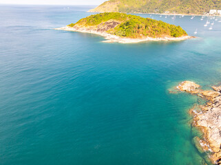 Aerial View sea waves surface nature background