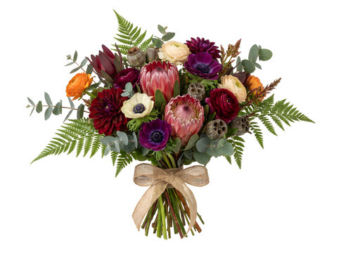 blumenstrau&szlig; auf wei&szlig;