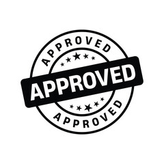 Approved Stamp. Approved Vector Sign