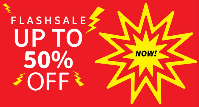 Flash sale up to 50 percent off now - Powered by Adobe