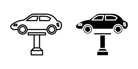 car repair shop icon graphic icon vector