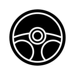 car steering wheel icon for turning graphic icon vector