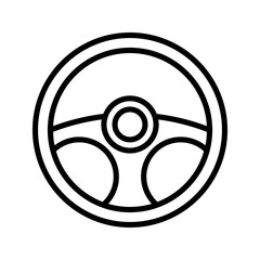 car steering wheel icon for turning graphic icon vector