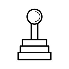 car gear shift icon vector illustration