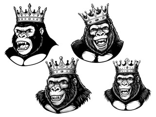 Gorilla King with Crown