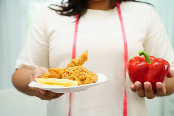 Junk food no good health eating for diet.