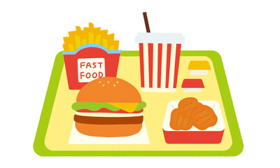 ハンバーガーセット/hamburger set