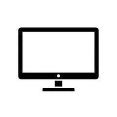 Sleek computer screen for modern business presentations or technology concepts, professional design element, display symbol for digital applications and responsive web