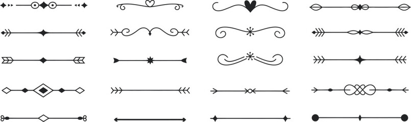 Versatile Decorative Dividers and Elegant Line Separators for Design Projects