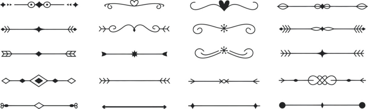 Versatile Decorative Dividers and Elegant Line Separators for Design Projects