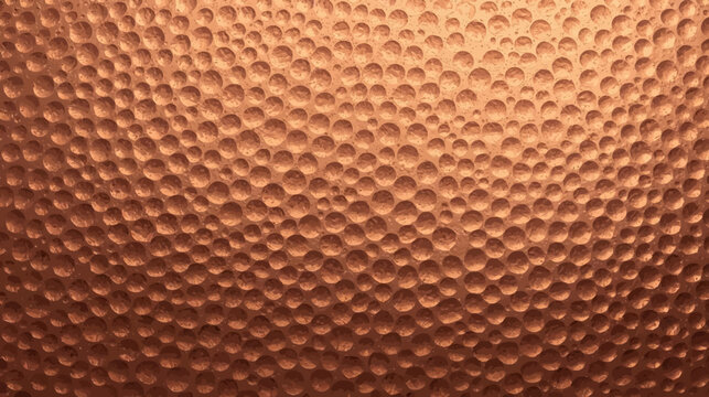 Hammered copper metal surface with a textured, dimpled pattern and warm metallic sheen.