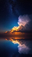 Sky & Clouds Reflecting on Water