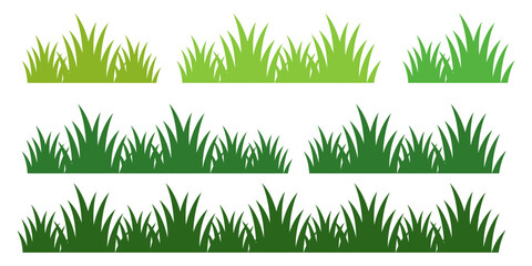 green grass illustration, sustainable grass nature, grass design in flat style