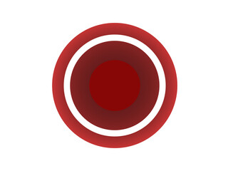 vector illustration of a red circle