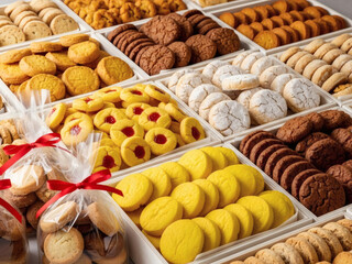 Collection de Biscuits Artisanaux Multicolores
