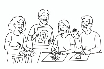 Esquisse de Brainstorming en Équipe
