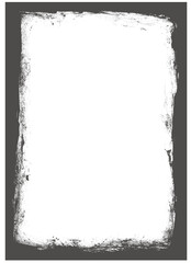 Minimalist Abstract Geometric Design with Dark Grey and White Negative Space