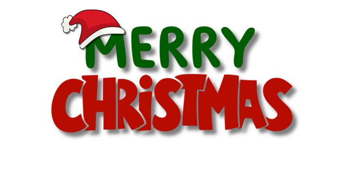 Merry Christmas decoration, transparent background - Powered by Adobe