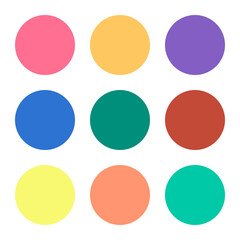 Colorful Rounded Button Icons Pack