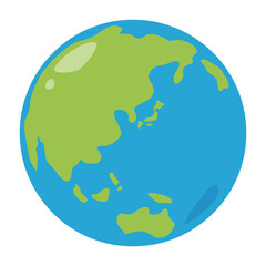 地球のイラスト／Earth illustration