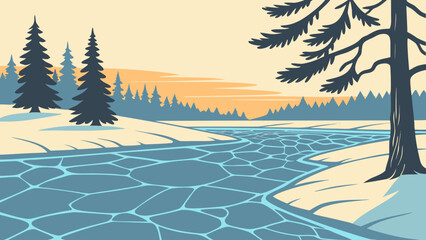 sunset in the mountains