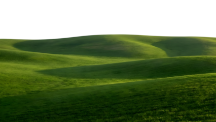 Lush Green Rolling Hills and Verdant Landscape.