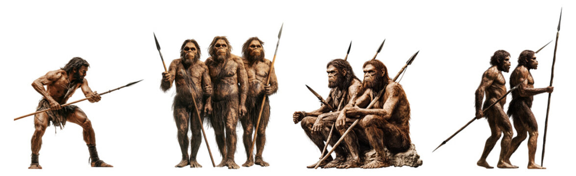 Evolution of Early Humans Depicted in Realistic Artwork