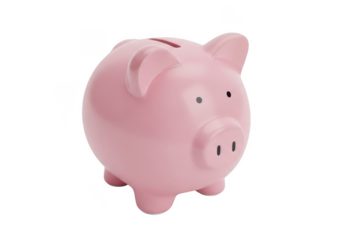 Pink Piggy Bank Savings Concept Still Life