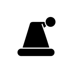 Santa Cap  icon or logo isolated sign symbol vector illustration - high quality black style vector icons