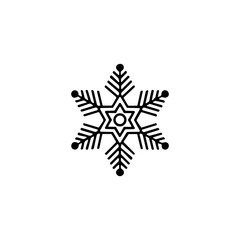 Snow Crystal  icon or logo isolated sign symbol vector illustration - high quality black style vector icons