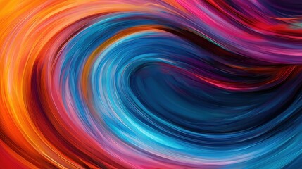 Fototapeta premium A vibrant swirl of colors blending together, creating a dynamic and energetic visual effect.