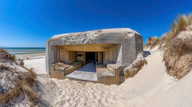 Beach Bunker Normandy, France: Coastal Architecture, History