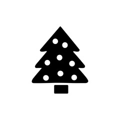Xmas Tree  icon or logo isolated sign symbol vector illustration - high quality black style vector icons