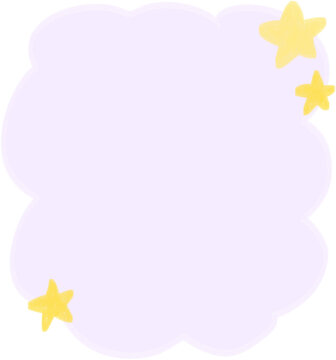 Hand Drawn Cloud Speech Bubble Illustration for Notes Messages and Kids Content
