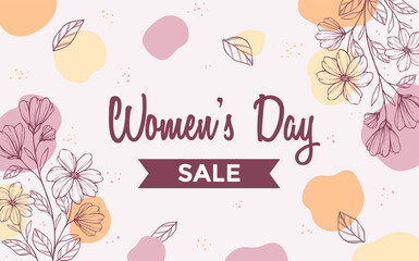 Hand-Drawn Colorful Women&rsquo;s Day 8th March Illustration