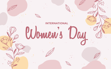 Hand-Drawn Colorful Women&rsquo;s Day 8th March Illustration
