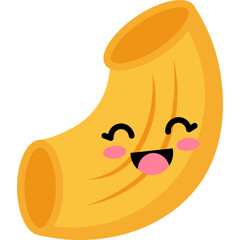Cartoon Macaroni Character Illustration