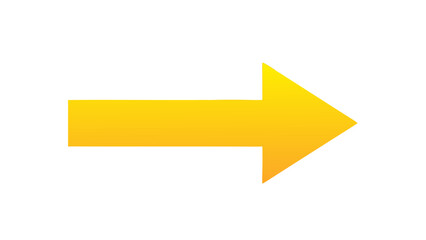 Golden Arrow Symbol Pointing Right on a Black Background with Subtle Gradient Lighting