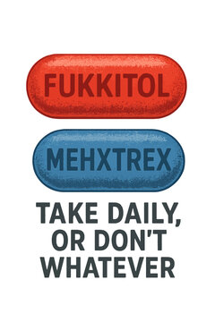FUKKITOL  and MEHXTREX funny medicine parody