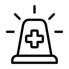 emergency icon line