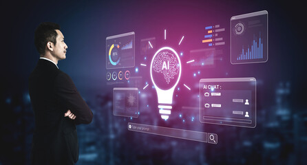 A user interface for a generative Artificial Intelligence platform. This creative tool uses machine learning for data analysis, content creation, and sparking new ideas. Fermion